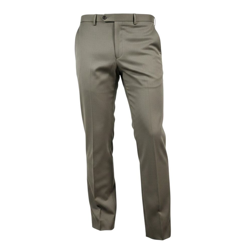 Brooks Brothers Madison Fit Men's Tan Dress Pants 34x32 Flat Front